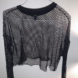 Fish net crop top